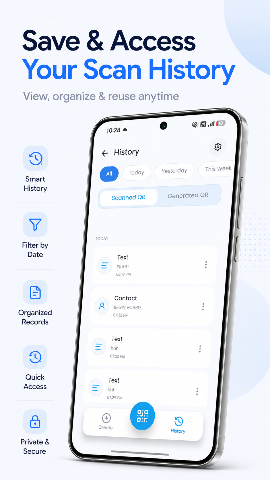 QrBit: QR Scanner & Generator screenshot